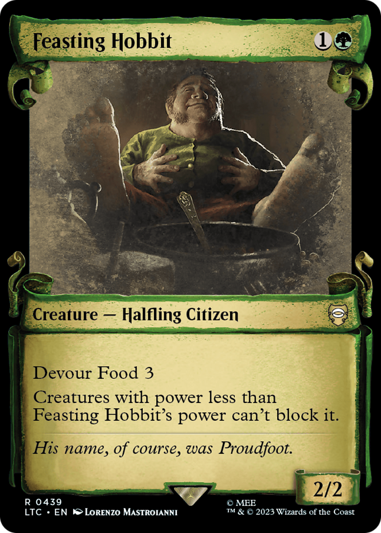 Feasting Hobbit [The Lord of the Rings: Tales of Middle-Earth Commander Showcase Scrolls] | Amazing Games TCG