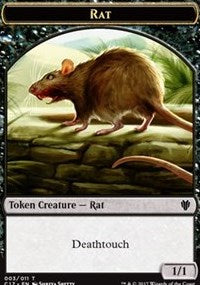 Rat (003) // Cat (001) Double-sided Token [Commander 2017 Tokens] | Amazing Games TCG