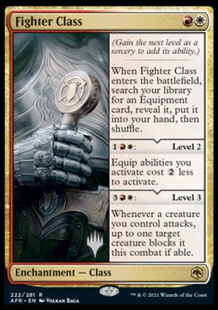 Fighter Class (Promo Pack) [Dungeons & Dragons: Adventures in the Forgotten Realms Promos] | Amazing Games TCG