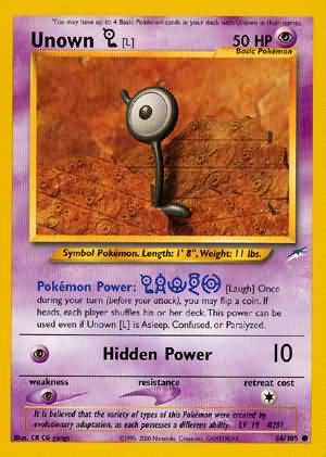 Unown [L] (86/105) [Neo Destiny Unlimited] | Amazing Games TCG