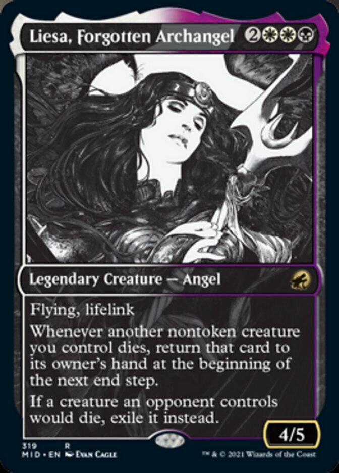 Liesa, Forgotten Archangel (Showcase Eternal Night) [Innistrad: Midnight Hunt] | Amazing Games TCG