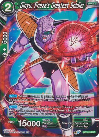 Ginyu, Frieza's Greatest Soldier (Starter Deck - Clan Collusion) [SD13-03] | Amazing Games TCG