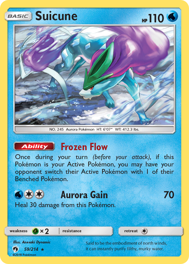 Suicune (59/214) [Sun & Moon: Lost Thunder] | Amazing Games TCG