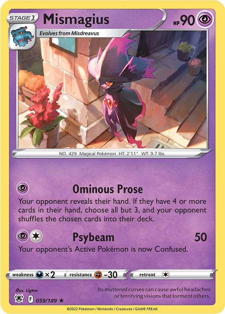 Mismagius (059/189) [Sword & Shield: Astral Radiance] | Amazing Games TCG