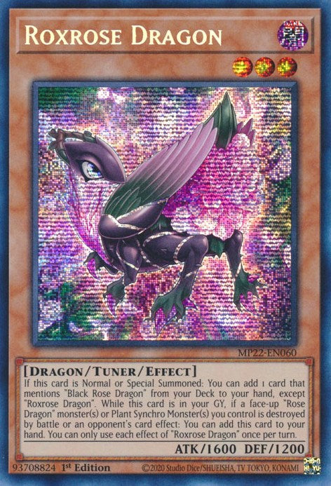 Roxrose Dragon [MP22-EN060] Prismatic Secret Rare | Amazing Games TCG