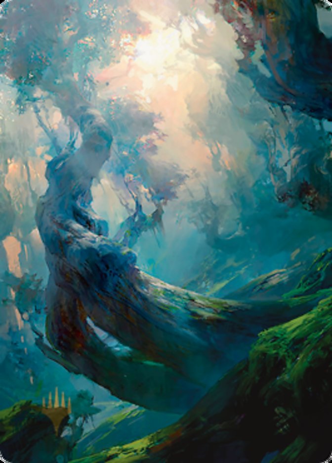 Forest 3 Art Card (Gold-Stamped Signature) [Zendikar Rising Art Series] | Amazing Games TCG