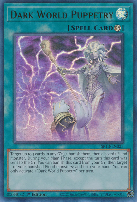 Dark World Puppetry [SR13-EN025] Ultra Rare | Amazing Games TCG