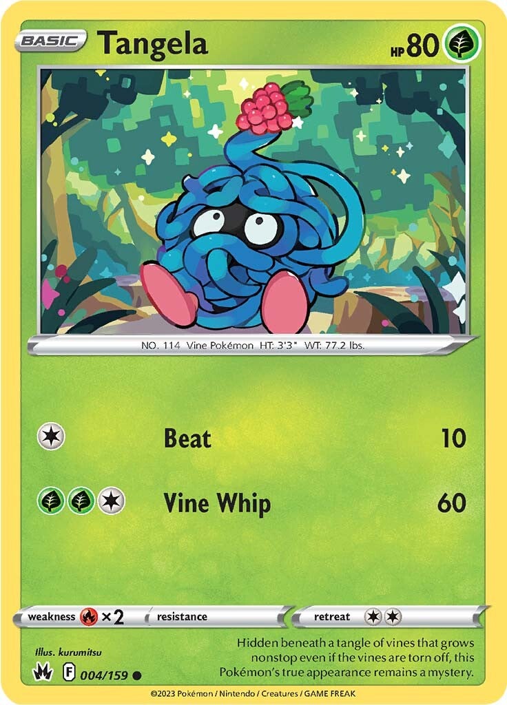 Tangela (004/159) [Sword & Shield: Crown Zenith] | Amazing Games TCG