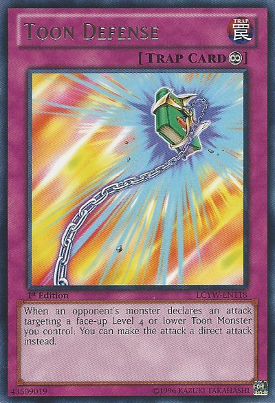 Toon Defense [LCYW-EN118] Rare | Amazing Games TCG