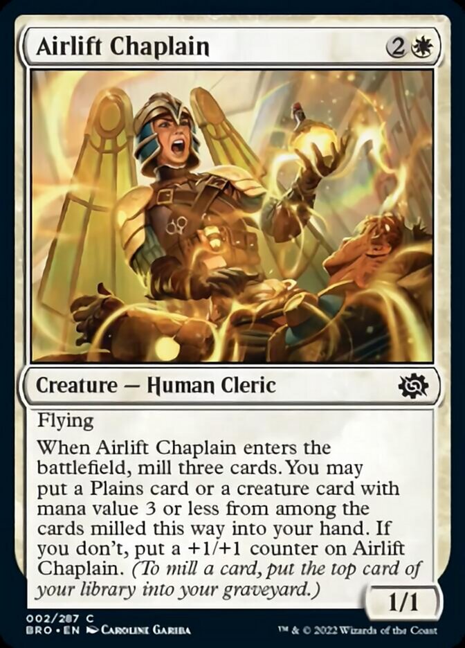 Airlift Chaplain [The Brothers' War] | Amazing Games TCG