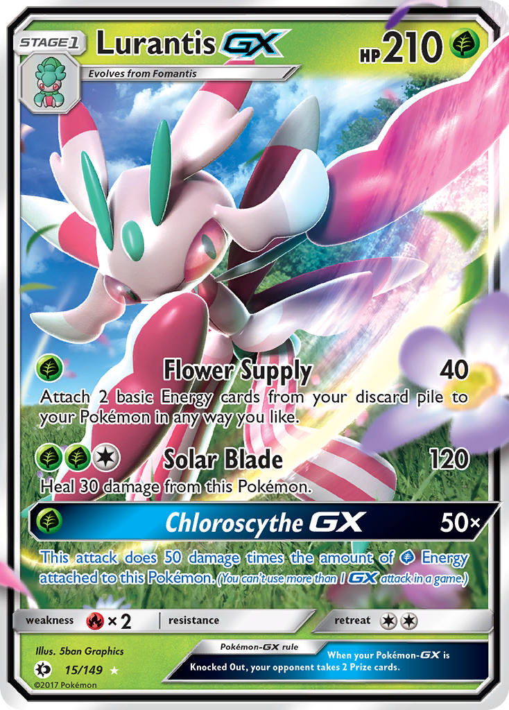 Lurantis GX (15/149) [Sun & Moon: Base Set] | Amazing Games TCG