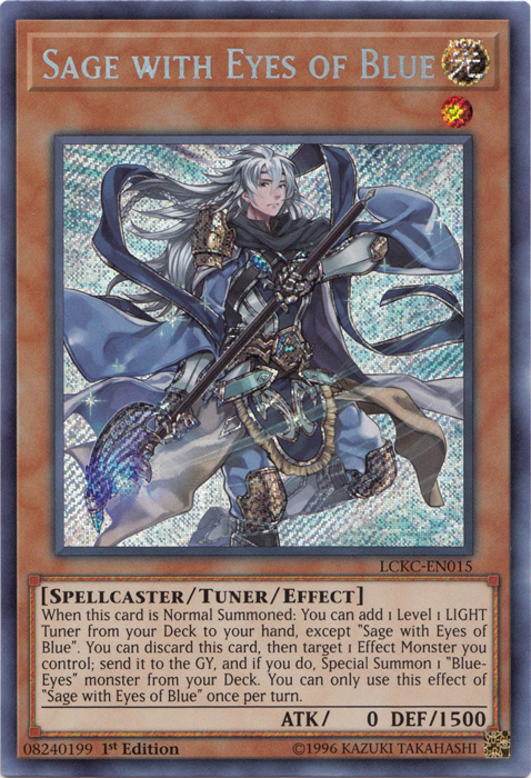 Sage with Eyes of Blue [LCKC-EN015] Secret Rare | Amazing Games TCG