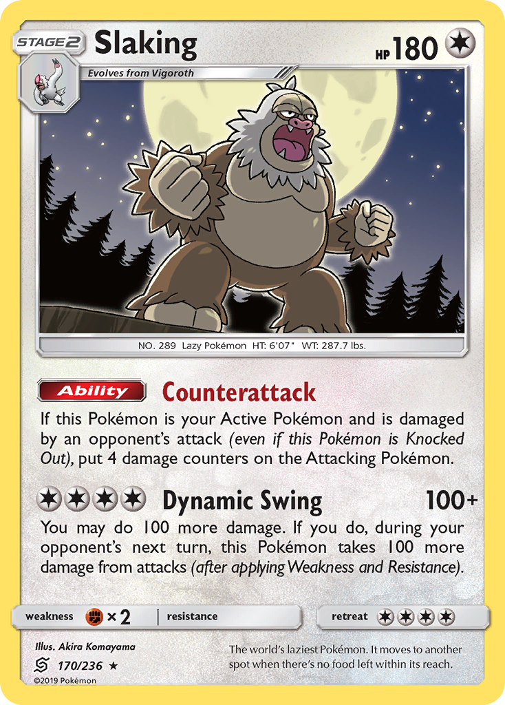 Slaking (170/236) [Sun & Moon: Unified Minds] | Amazing Games TCG