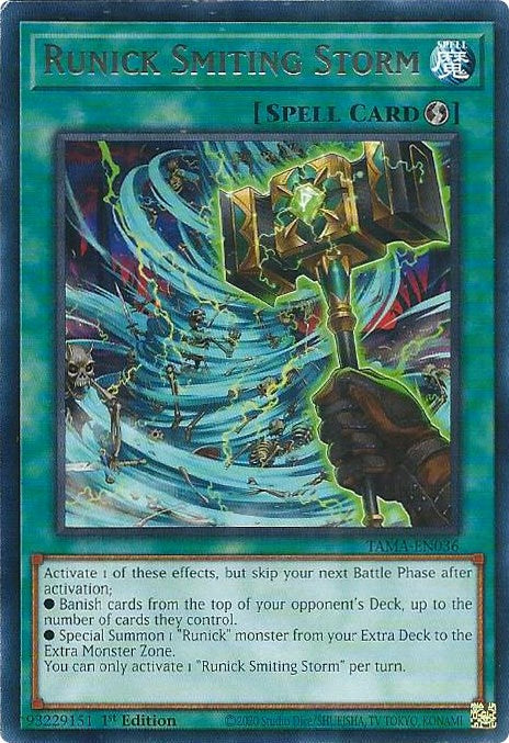 Runick Smiting Storm [TAMA-EN036] Rare | Amazing Games TCG