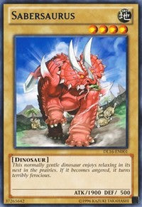 Sabersaurus (Blue) [Duelist League Promo] [DL16-EN001] | Amazing Games TCG