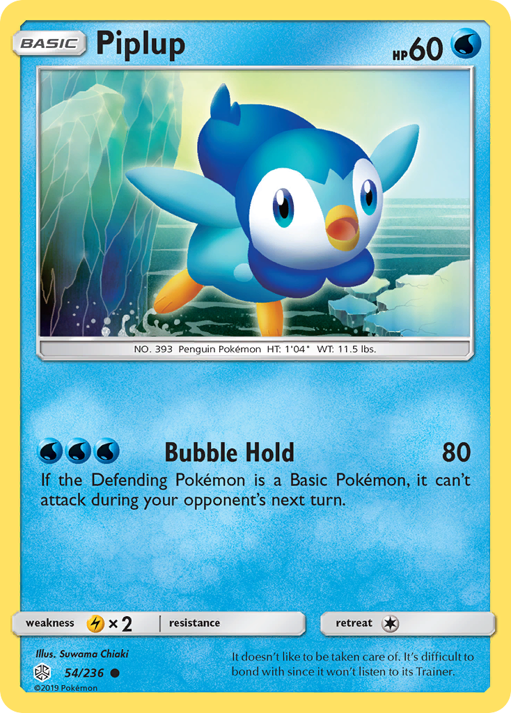 Piplup (54/236) [Sun & Moon: Cosmic Eclipse] | Amazing Games TCG