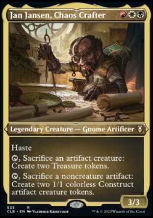 Jan Jansen, Chaos Crafter (Foil Etched) [Commander Legends: Battle for Baldur's Gate] | Amazing Games TCG