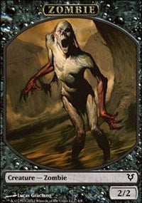 Zombie Token [Avacyn Restored Tokens] | Amazing Games TCG