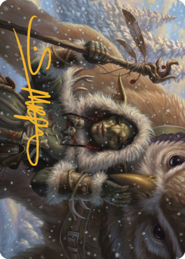 Owlbear Shepherd Art Card (Gold-Stamped Signature) [Commander Legends: Battle for Baldur's Gate Art Series] | Amazing Games TCG