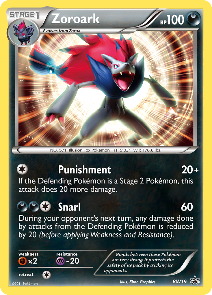 Zoroark (BW19) [Black & White: Black Star Promos] | Amazing Games TCG