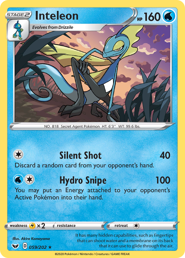 Inteleon (059/202) [Sword & Shield: Base Set] | Amazing Games TCG