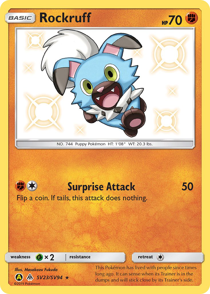 Rockruff (SV23/SV94) [Sun & Moon: Hidden Fates - Shiny Vault] | Amazing Games TCG