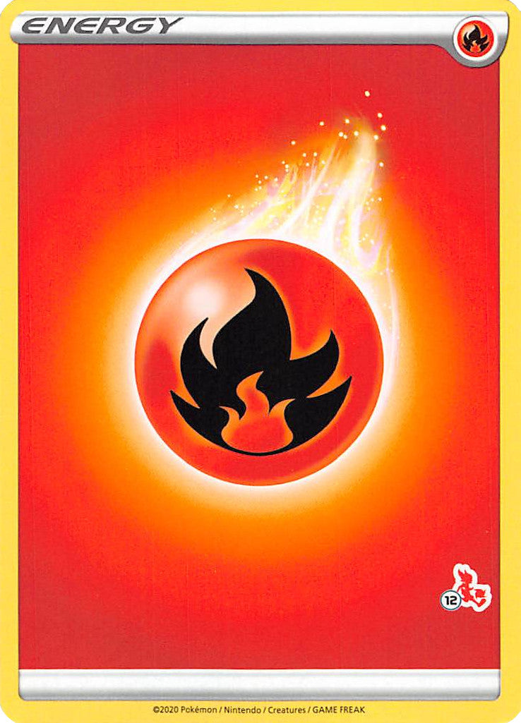 Fire Energy (Cinderace Stamp #12) [Battle Academy 2022] | Amazing Games TCG