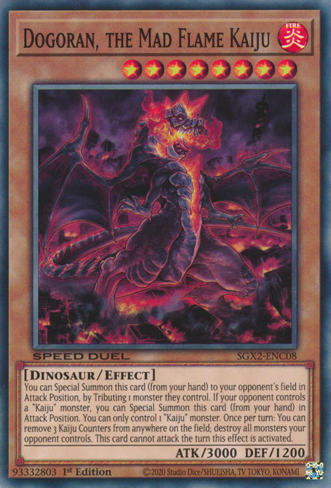 Dogoran, the Mad Flame Kaiju [SGX2-ENC08] Common | Amazing Games TCG