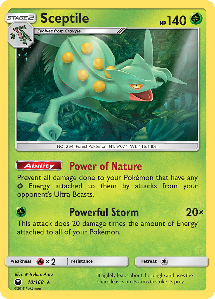 Sceptile (10/168) [Sun & Moon: Celestial Storm] | Amazing Games TCG