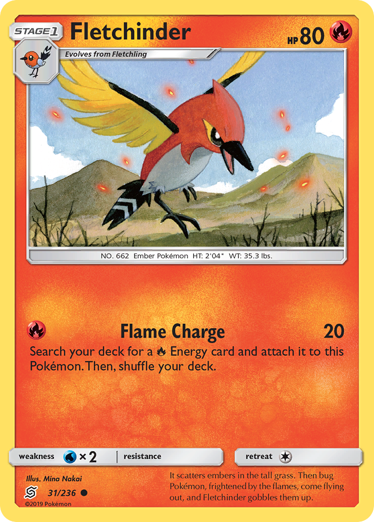 Fletchinder (31/236) [Sun & Moon: Unified Minds] | Amazing Games TCG