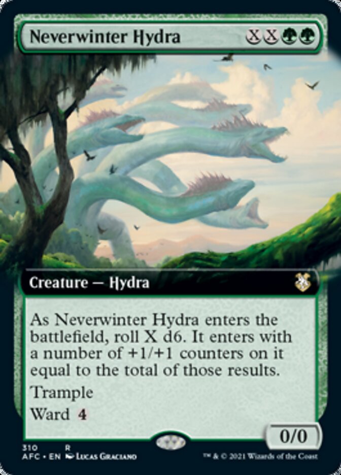 Neverwinter Hydra (Extended) [Dungeons & Dragons: Adventures in the Forgotten Realms Commander] | Amazing Games TCG