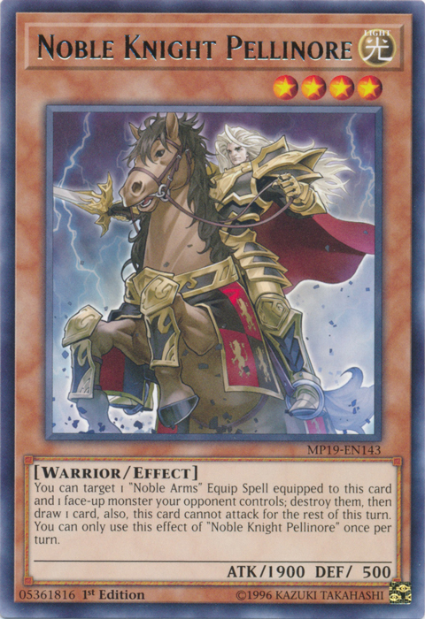 Noble Knight Pellinore [MP19-EN143] Rare | Amazing Games TCG