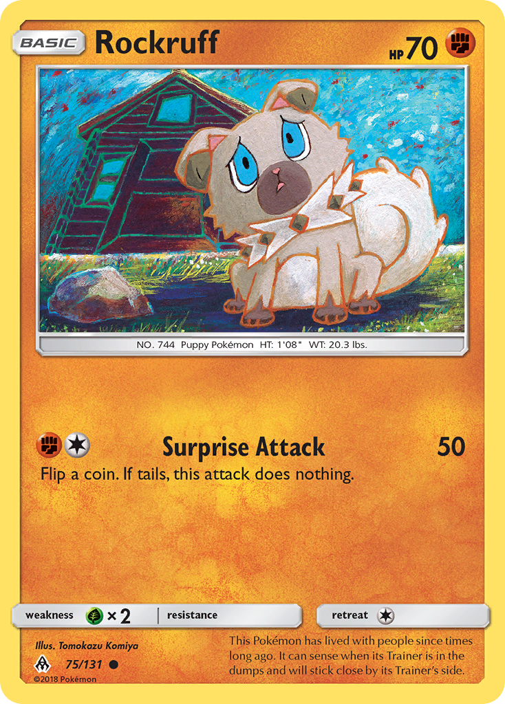 Rockruff (75/131) [Sun & Moon: Forbidden Light] | Amazing Games TCG