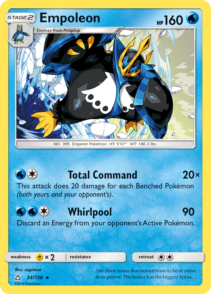 Empoleon (34/156) [Sun & Moon: Ultra Prism] | Amazing Games TCG