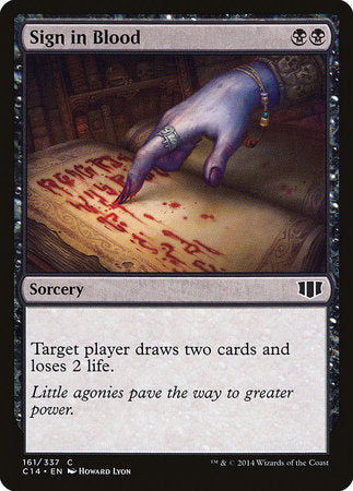 Sign in Blood [Commander 2014] | Amazing Games TCG