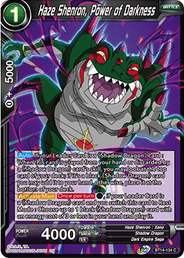 Haze Shenron, Power of Darkness (BT14-134) [Cross Spirits] | Amazing Games TCG