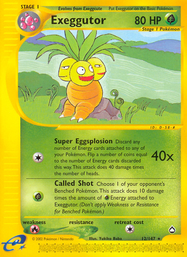 Exeggutor (12/147) [Aquapolis] | Amazing Games TCG