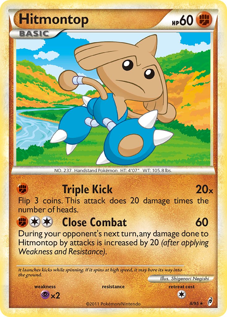 Hitmontop (8/95) (Theme Deck Exclusive) [HeartGold & SoulSilver: Call of Legends] | Amazing Games TCG