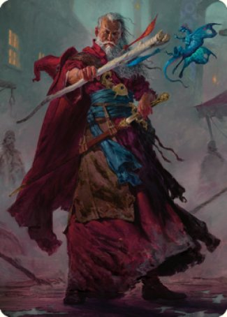 Elminster Art Card (64) [Commander Legends: Battle for Baldur's Gate Art Series] | Amazing Games TCG