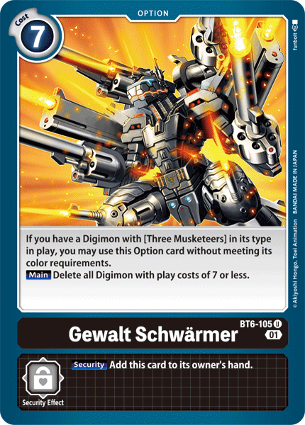 Gewalt Schwarmer [BT6-105] [Double Diamond] | Amazing Games TCG