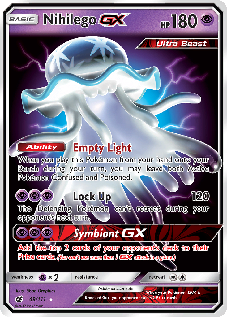 Nihilego GX (49/111) [Sun & Moon: Crimson Invasion] | Amazing Games TCG