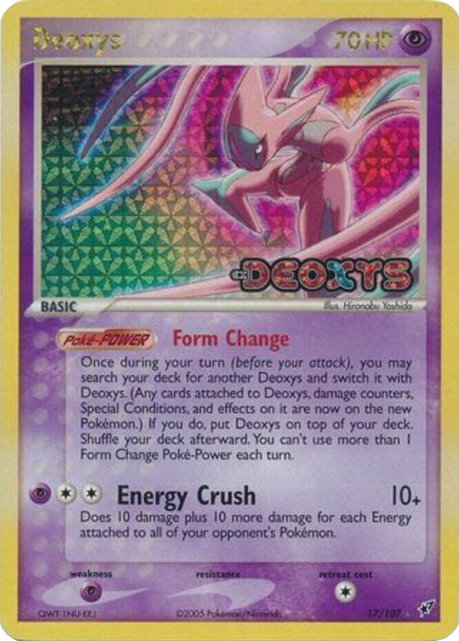 Deoxys (17/107) (Stamped) [EX: Deoxys] | Amazing Games TCG