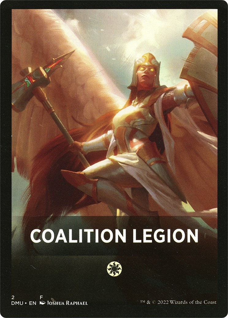 Coalition Legion Theme Card [Dominaria United Tokens] | Amazing Games TCG