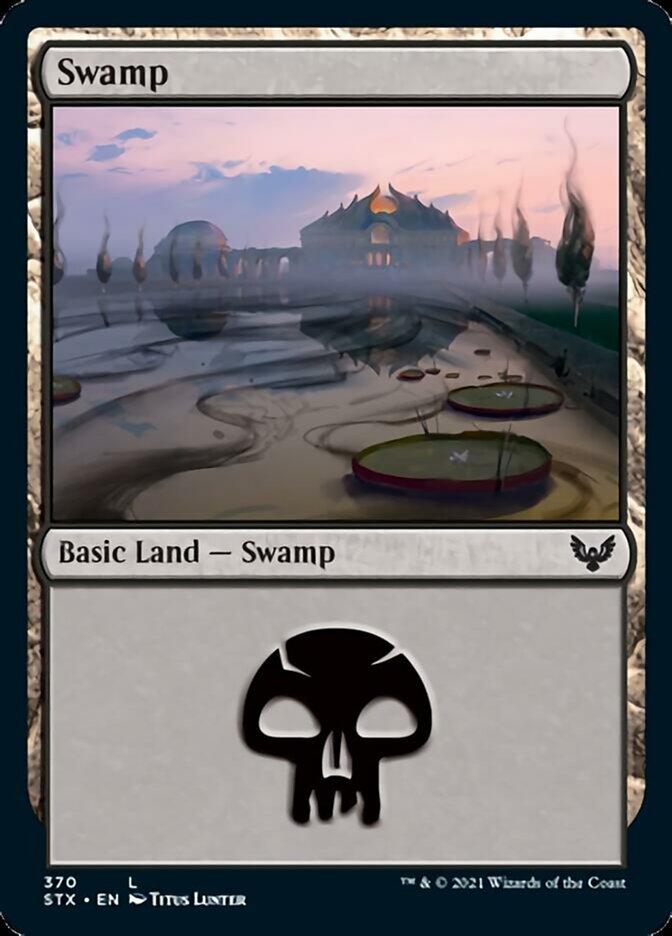 Swamp (#370) [Strixhaven: School of Mages] | Amazing Games TCG