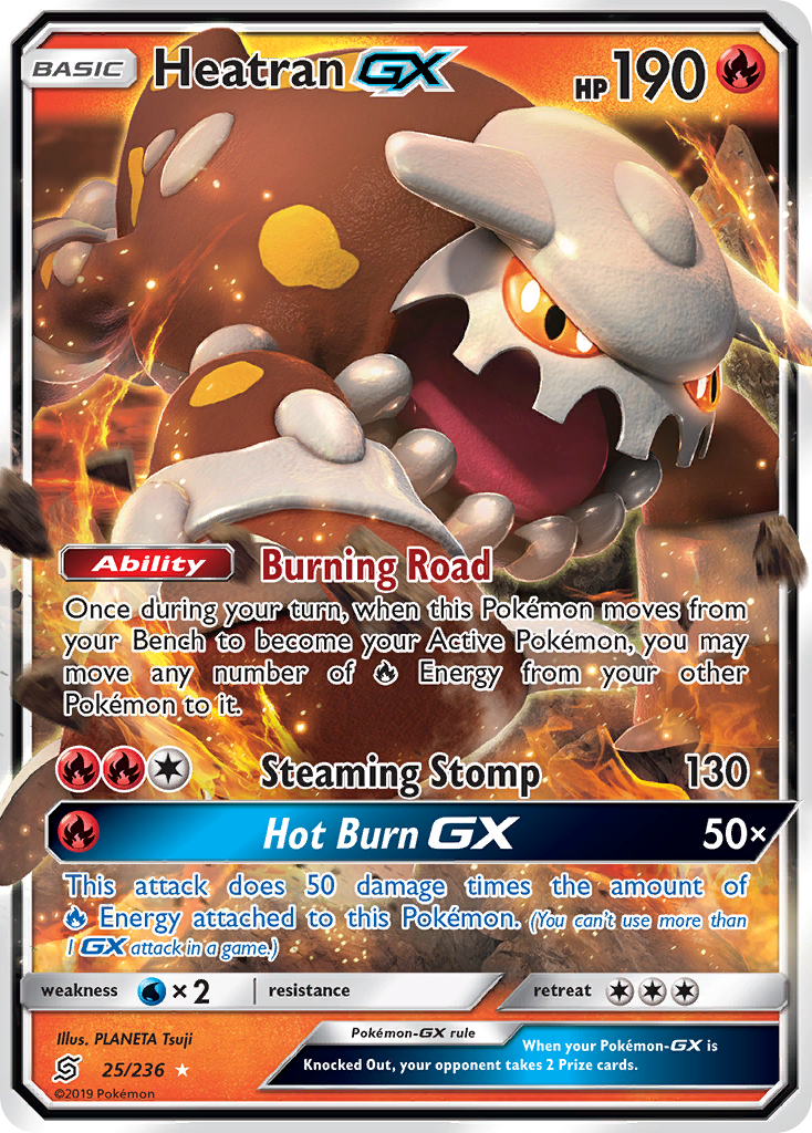 Heatran GX (25/236) [Sun & Moon: Unified Minds] | Amazing Games TCG