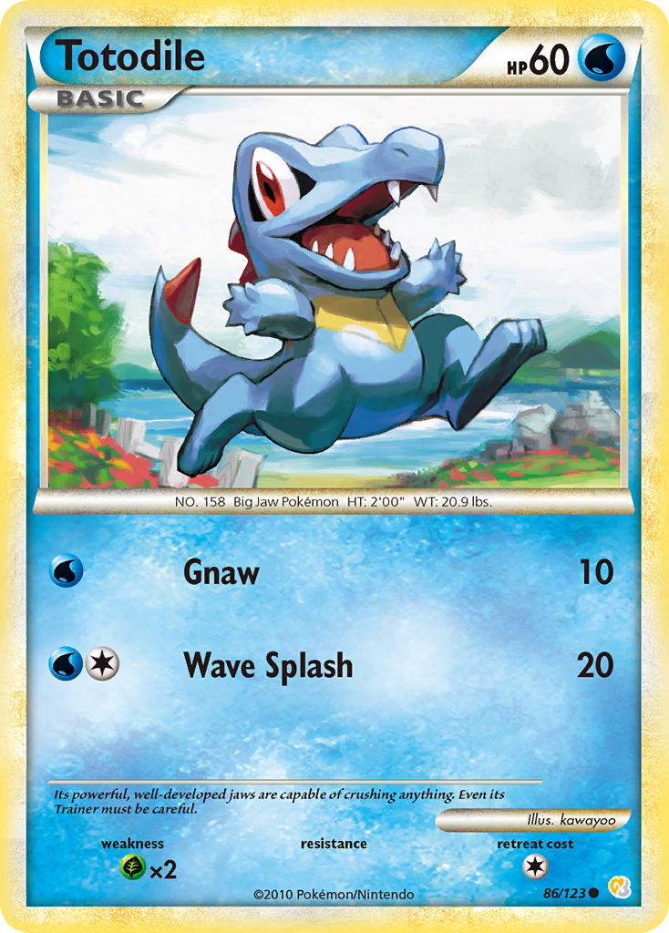 Totodile (86/123) [HeartGold & SoulSilver: Base Set] | Amazing Games TCG