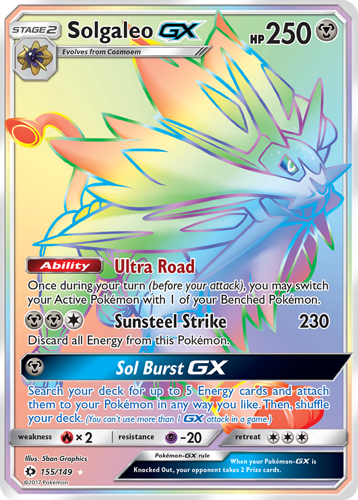 Solgaleo GX (155/149) [Sun & Moon: Base Set] | Amazing Games TCG