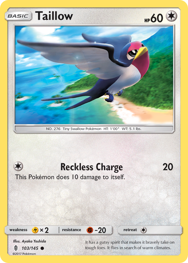 Taillow (103/145) [Sun & Moon: Guardians Rising] | Amazing Games TCG