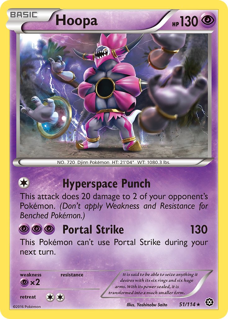 Hoopa (51/114) (Theme Deck Exclusive) [XY: Steam Siege] | Amazing Games TCG