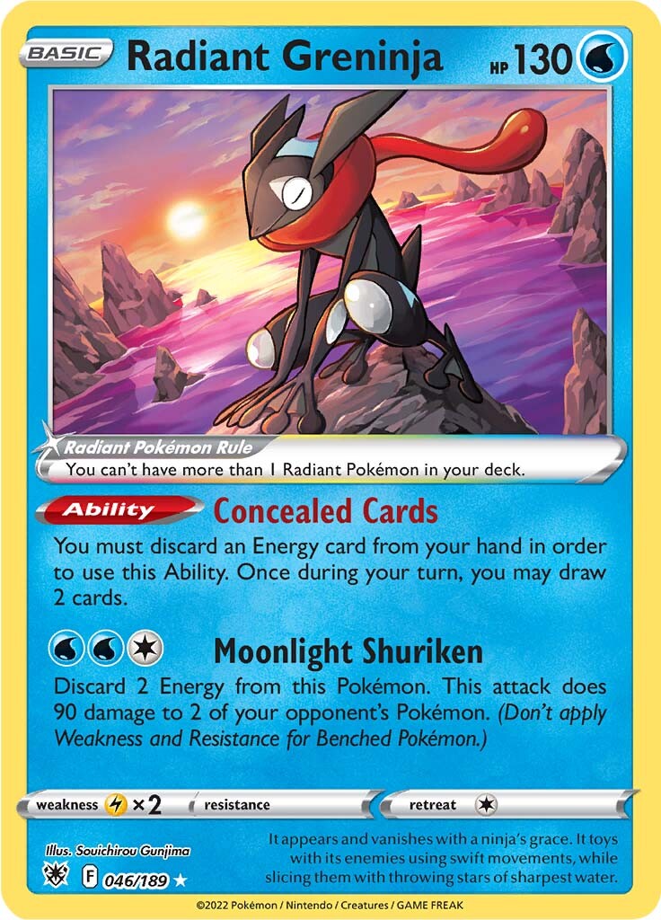 Radiant Greninja (046/189) [Sword & Shield: Astral Radiance] | Amazing Games TCG